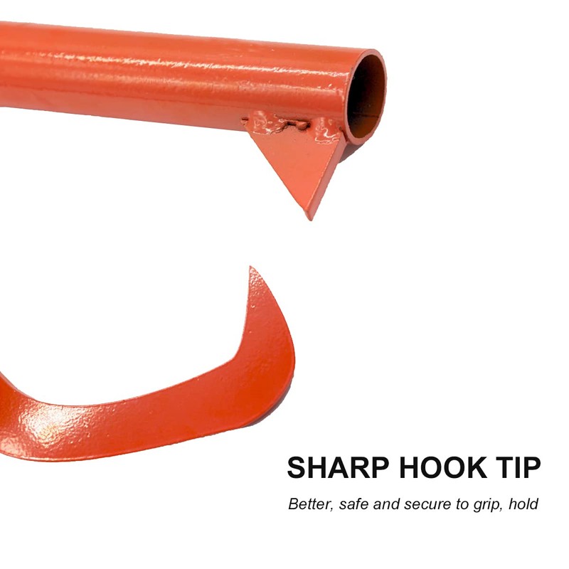 HUIOP Steel Cant Hook Log Lifting Rolling Tool (No Handle)