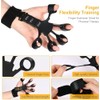 Finger Strengthener Extension Exerciser Stretcher, Strength Adjustment Finger Resistance Bands