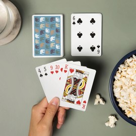 Elephant, Pattern (52 Playing Cards, Poker Size Card Deck with Jokers)