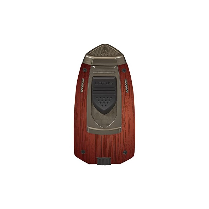 Lotus Mariner Cigar Lighter with Dual Pinpoint Wind-Resistant Torch Flames,