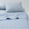 JAJU [JAJU] Cooling Summer Thin Quilted Blanket SS Blue
