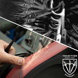 DREI SCHWERTER - Germany 10-Piece Manicure Set Nail Set Case in Faux Leather Carbon Look | 'Monza' | Contents: Nail Scissors, Comb, Nose Scissors, Sapphire Nail File, Nail Clippers, Toenail Clippers