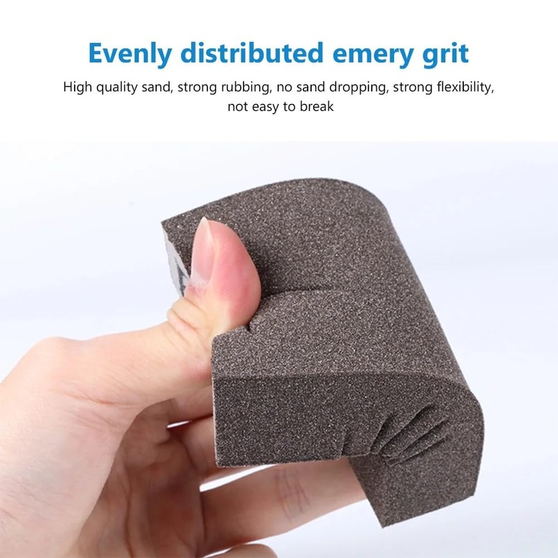 Premium Sanding Block,6 Pcs Sanding Sponges of 60/80/100/120/180/220 Variety Grits,Washable
