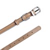 OOPSDOGGY Rolled Leather Dog Collar Reflective Roll Collars for Small