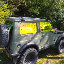 XhuangTech Car Side Window Film,Chameleon Golden Green Solar Protection Film Car Windows Tint,76% VLT Window Tint Film for Auto (54.33" in x 59.05" in)