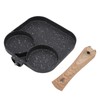 3 in 1 Breakfast Pan Prevents Stick Heat Resistant Divided