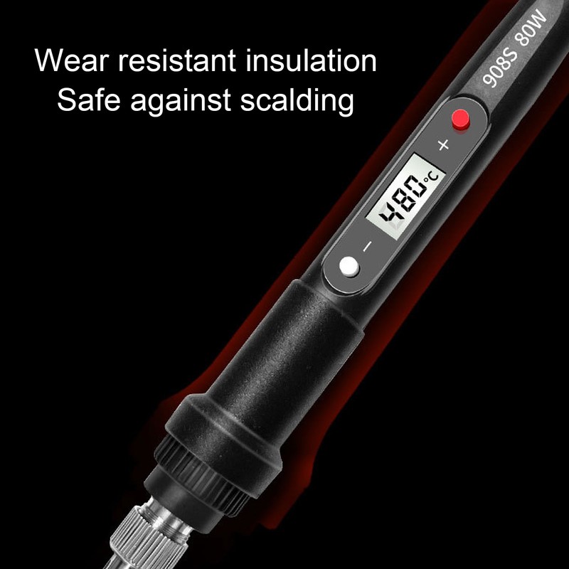 Soldering Iron Multimeter Kit 80W Digital Adjustable Temperature Electronics Welding