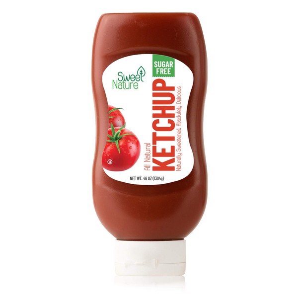 Sweet Nature - Salsa de tomate de xilitol de abedul – sin OMG – Sin azúcar – Kosher – Hecho en los Estados Unidos – Keto Friendly (16 oz)