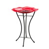Panacea 086195 Poppy Glass Bird Bath birdbaths, 16 in. Dia,