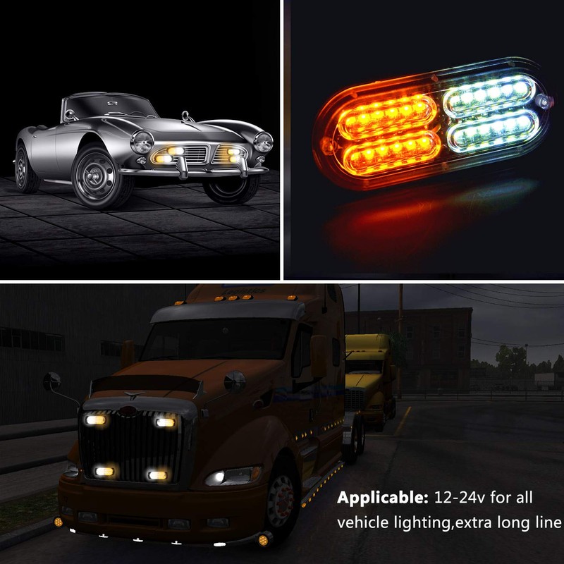 EASE2U E Led Strobe Lights for Trucks Vehicles Suvs, 4pcs