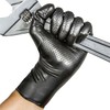 Thick Mechanic Nitrile Gloves, Black, Large