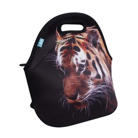 Lunch Tote, OFEILY Lunch boxes Lunch bags with Fine Neoprene Material Waterproof Picnic Lunch Bag Mom Bag (Tiger)