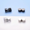 Vogem 4 Pairs Magnetic Earrings for Men Women Stainless Steel