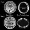 Christian Challenge Coin - Holy Spirit Coin with Cross &