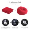 STARBRILLIANT Lazy Inflatable Sofa with Air Pump, Foldable Lounge Chair,