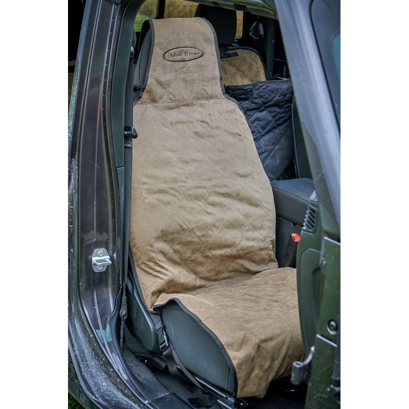 Mud River MR7773 Fitted Shotgun Seat Cover, Taupe