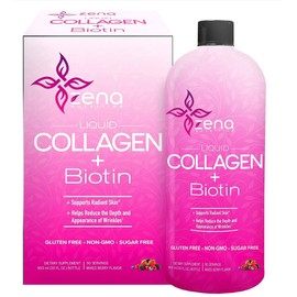 Zena Liquid Collagen + Biotin, 30 Fluid Ounce, 10/25