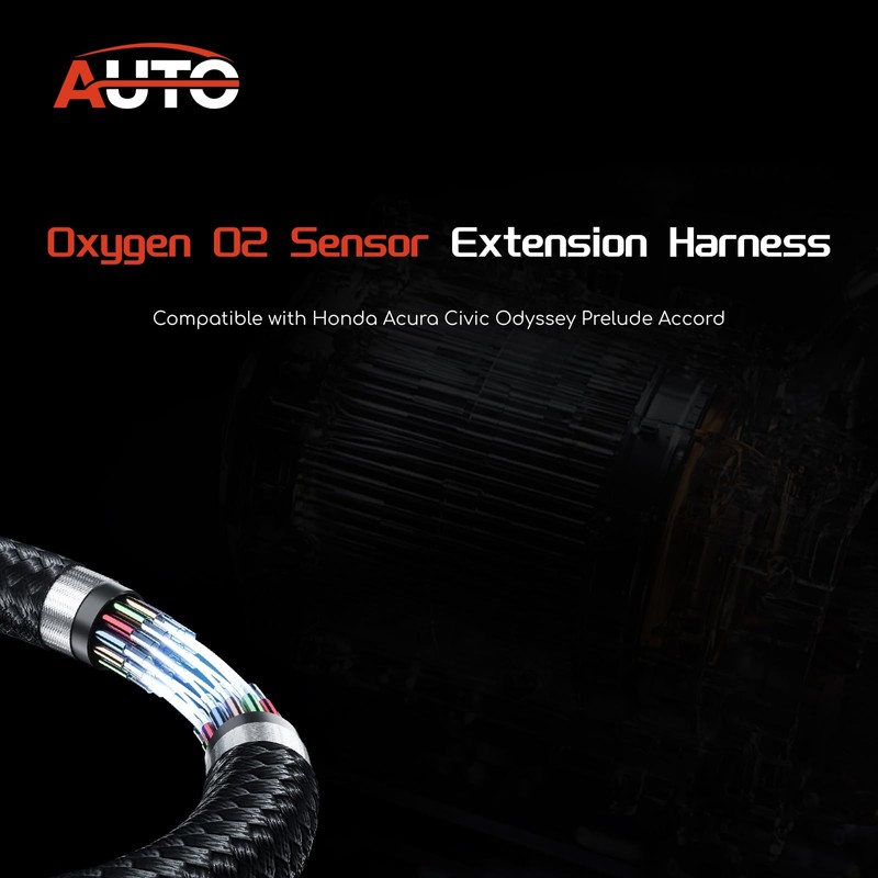 AUTO OCCASION Oxygen O2 Sensor Extension Harness 4Pin with 37.2''