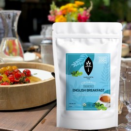 Sarasota Tea, Gourmet Organic English Breakfast Loose Leaf Tea, Gourmet Premium Quality Black Tea (1 Pound, Organic English Breakfast)