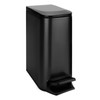 TIPGO Slim Bathroom Trash Can with Lid Soft Close, Step