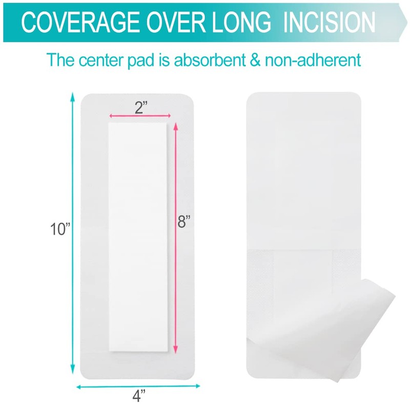 Breathable Waterproof Adhesive Island Dressing for Knee/Hip Replacement Wound Incisions