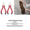 2pcs Hair Extensions Plier Ergonomic Handle Skid Resistance 2 Holes