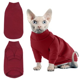 Axcimond Cat Sweater for Sphynx Cat - Warm Winter Jacket with Two Legs, Soft & Stretchy
