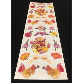 Mrs. Grossman’s FLOWER ASSORTMENT Stickers. 2 Sheet. 1998. Retired.