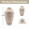 Rustic Handcrafted Wood Decorative Vase, Natural Wood, Farmhouse Style