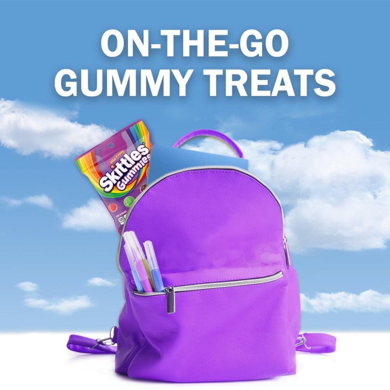 SKITTLES Gummies Wild Berry Fruit Gummy Candy, 4.2 Oz Bags