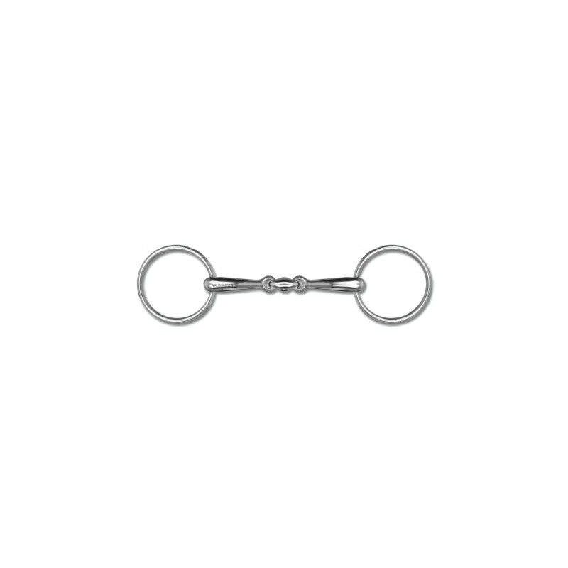 WALDHAUSEN Double Jointed Solid Snaffle Bit