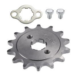 X AUTOHAUX 1 Set 520 Style 14 Teeth 20mm ID Motorcycle Front Engine Sprocket Fit for 50cc 70cc 110cc 125cc Motorcycle Dirt Pit Bike Mini Bike ATV
