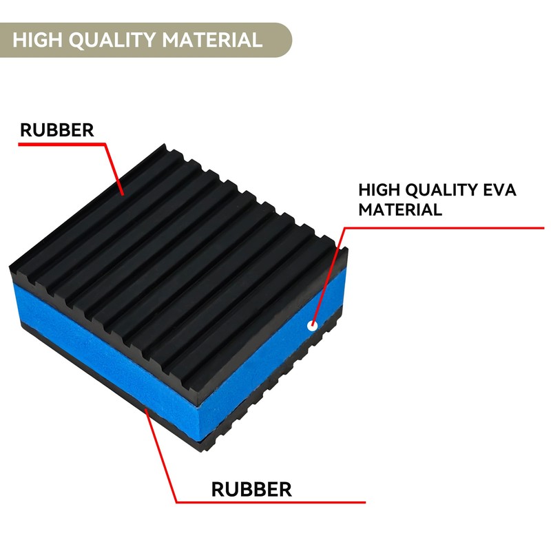 3" X 3" X 7/8" Anti Vibration Pads Sound Isolation