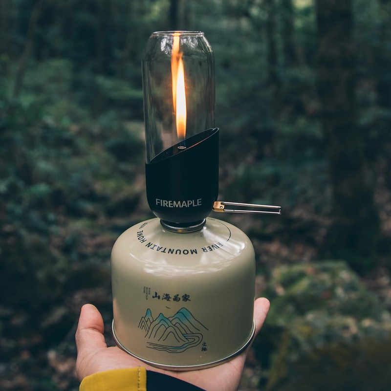 Fire-Maple Orange Camping Gas Lantern | Outdoor Gas Lamp |