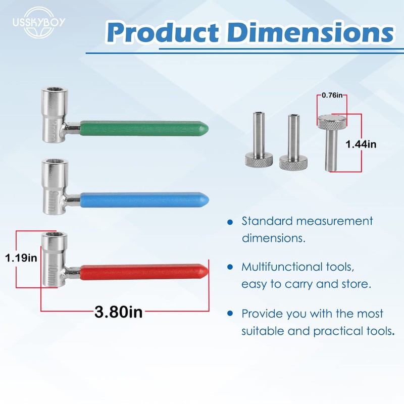 USSKYBOY Motorcycle Valve Tappet Adjusting Wrench Tool Kit For Most