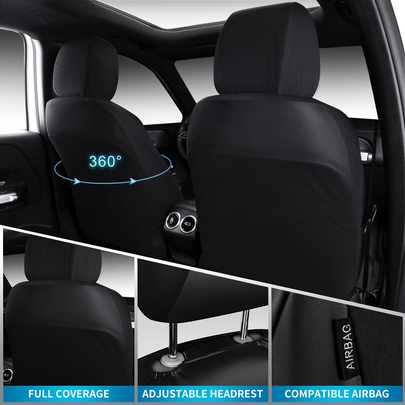Airy Cool Memory Foam Seat Covers, Leather Mesh Thick Car