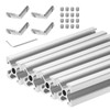 uxcell 4 Pcs T Slot 2020 Aluminum Extrusion Profile European