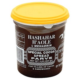 Hashahar Ha’ole Chocolate Spread | Parve (Non Dairy) Kosher, 16-Ounce 2 pack