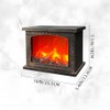 Simulated LED Fireplace Lantern USB & Battery Powered Flameless Light