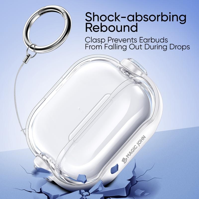 MagicJohn MAGIC JOHN Earbud Case: Secure, Durable, Wireless Charging Ready