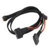 ciciglow NVME SFF-8654 to 2xSFF-8639 24Gbps 12Gbps 80cm NVME SFF-8654