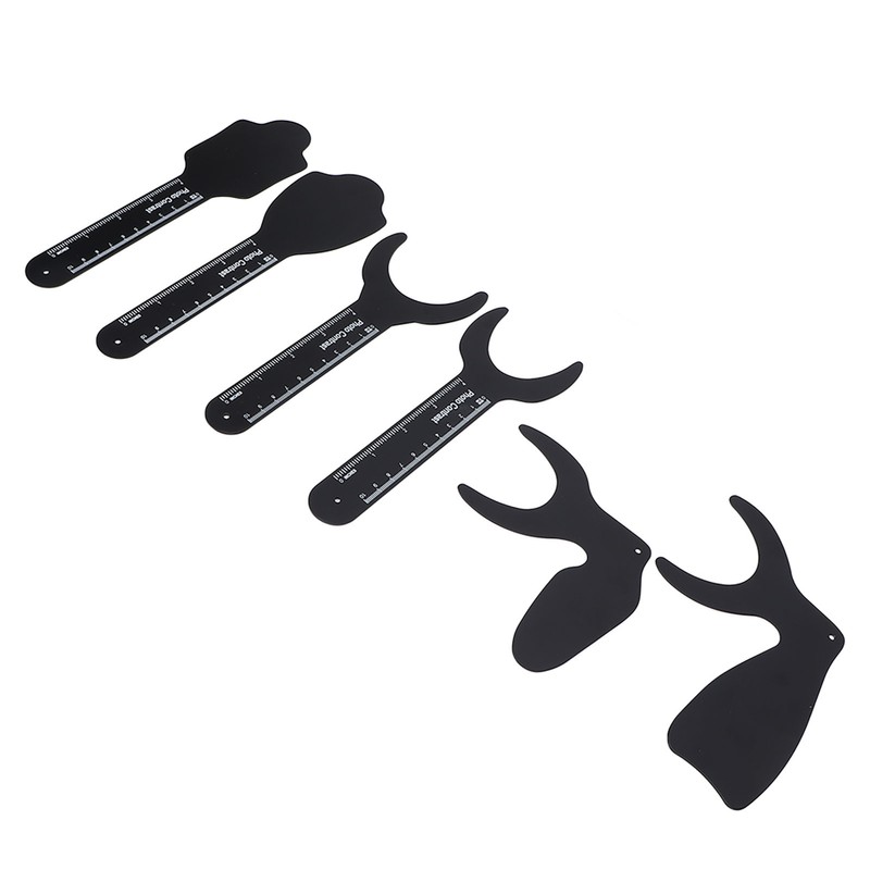 6pcs Intraoral Photographic Black Background Metal Dental Photo Backdrop Contrastor