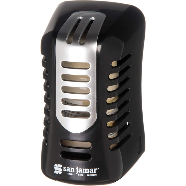 San Jamar WP9070BKSS Arriba Commercial Twist Passive Summit Air Freshener Dispenser, 2.8" X 4.65" X 2.79", Black/Stainless