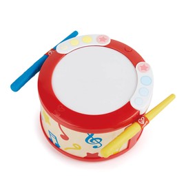 Hape Electronic Kids Drum with Lights & Guided Play| 2 Play Modes Drum Sensory Musical Instrument Toys for Toddler Gift Packing