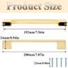 MnuCyiPiu 2 PCS Gold Cabinet Handles 192mm Cabinet Pulls Hardware