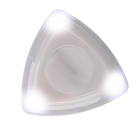 AUNMAS Púa de Guitarra LED con Luz, ABS y Metal, Blanco, para Guitarra