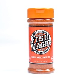 Magic Fish Seasoning, Cajun Seasoning, Savory, Spicy & Finger Licking Good – Catfish, Bass, Salmon, Shrimp Seasoning – Dry Rub For Fish & Seafood Seasoning for Paella, Jumbo, or A Fish Fry (5 oz)