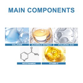 Tkekruh 5PC Bio-Collagen Real Deep Maske Hydrating Anti-Aging Gesichtsmaske Daily-Use Face Mask für jeden Hauttyp