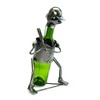 Imported Gift Depot Happy Focused Baseball Player Wine Metal Wine