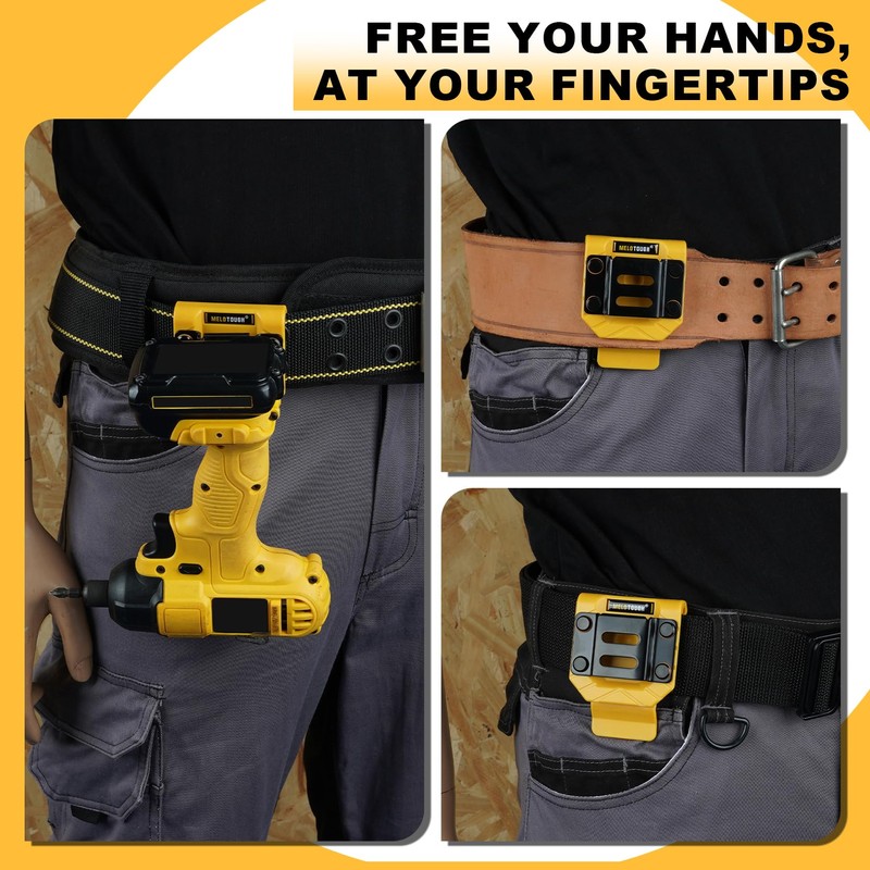 MELOTOUGH Drill Belt Clip,Drill Holder for Tool Belt,Measuring Tape Holder